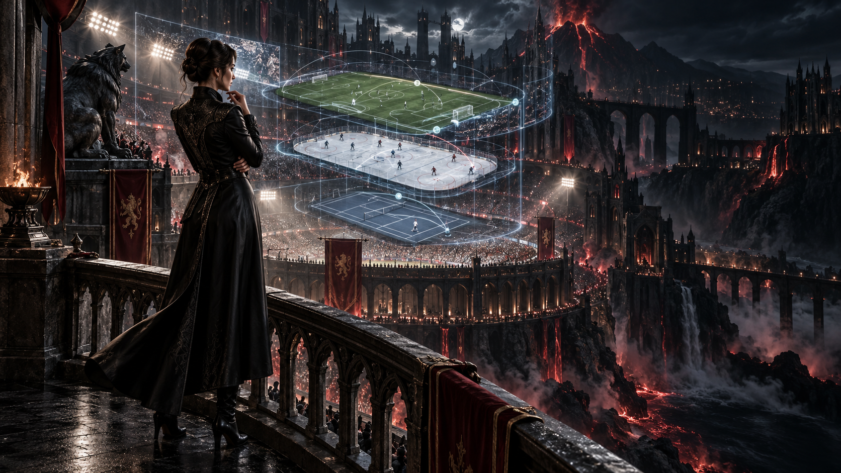 Analytička sleduje fotbal, hokej a tenis ve fantasy aréně